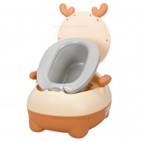 لگن آموزشي طرح گوزن رنگ کرم قهوه ای خارجی