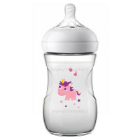 شیشه شیر نچرال التراسافت 260 میل طرح اسب تک شاخ اونت Avent