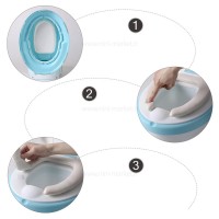 لگن آموزشی طرح توالت فرنگی رنگ آبی بیبی هود Baby Hood