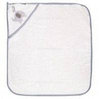 سرویس حوله 5 تیکه طرح فیل رنگ طوسی مادر کر