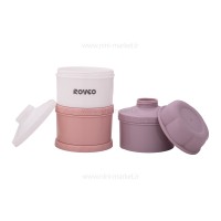 انباری غذا و شیرخشک سه عددی کد 6011 صورتی رووکو Rovco