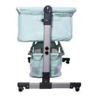 تخت کنار مادر و گهواره هانا Hannah مدل آکوا Aqua رنگ فیروزه ای