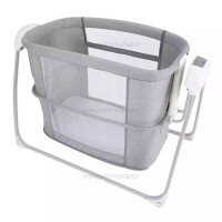 گهواره برقي و تخت کنار مادر رنگ طوسي ماستلا Mastela