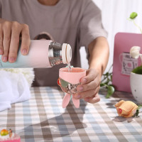 فلاسک استيل طرح خرگوش رنگ آبی هلو دریم Hello dream