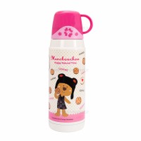فلاسک آب کاوردار طرح خرس رنگ صورتی پینکا Pinkah