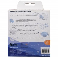 خرید ظرف غذا چسبان و قاشق کیکابو Kikkaboo رنگ آبی