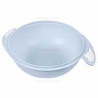 خرید ظرف غذا چسبان و قاشق کیکابو Kikkaboo رنگ آبی