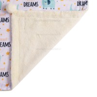 پتو دورپیچ مخمل طرح فیل و ستاره کارترز Carters