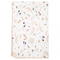 زیرانداز تعویض طرح برگ و بلوط رنگ کرم سایز ایسیز