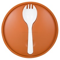 ظرف غذا خرس یک طبقه رنگ قهوه ای برند خارجی