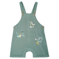 رامپر پسرانه مدل لیام طرح حیوانات رنگ سبز indigo