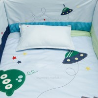 ست روتختی 8 تکه - تکه دوزی طرح پسر بیبی فور لایف Baby4life