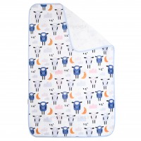 زيرانداز تعويض طرح گوسفند رنگ آبي ايسيز