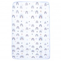 زیرانداز تعویض طرح رنگین کمان رنگ آبی سایز بزرگ ایسیز