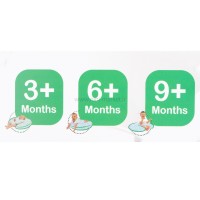 بالش شیردهی c شکل طرح خرس و ابر رنگ طوسی بی بیبی Bi Baby