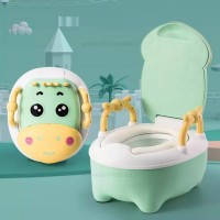 لگن آموزشی طرح گاو شاخدار رنگ سبز برند خارجی