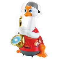 اردک رقاص ساکسیفون رنگ قرمز هولی تویز Hulie toys