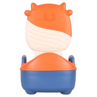 لگن آموزشی طرح گاو رنگ نارنجی سرمه ای بیبی هود Baby Hood