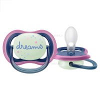 پستانک بادامی تکی الترا ایر 6 - 18 ماه طرح dreams شبتاب اونت Avent  (بدون جعبه)