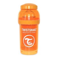 شیشه شیر ضد نفخ 180 میل نارنجی تویست شیک Twistshake