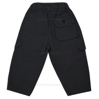 شلوار کتان اسپرت دو دکمه رنگ طوسی