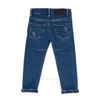 شلوار جين اسپرت زاپ دار رنگ آبی متوسط زارا بیبی Zara Baby