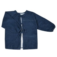 پیشبند آستین دار مخمل طرح دایناسور رنگ سرمه ای دکتر جیم Dr Gym