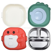 ظرف غذاخوری داخل استیل رنگ قرمز رووکو rovco