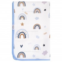 زيرانداز تعويض طرح رنگين کمان رنگ آبي ايسيز