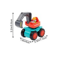 ماشین قدرتی جرثقیل قرمز کد 3116 برند هولی تویز huile toys