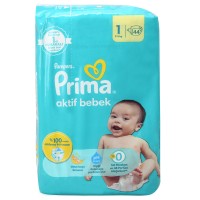 پوشک چسبی پریما پمپرز prima pampers  سایز 1 (2-5 کیلو) 44 عددی