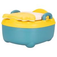لگن آموزشی طرح گاو رنگ سبز زرد بیبی هود Baby Hood