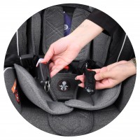 صندلي ماشين مدل متيار 25-0 کيلو رنگ طوسي تيره داخل طوسي روشن AKO