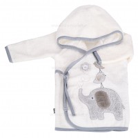 سرویس حوله 5 تیکه طرح فیل رنگ طوسی مادر کر