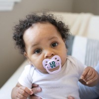 پستانک دو عددی درب دار بادامی 0-6 ماه طرح دار دکتر براون Dr.brown