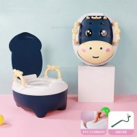 لگن آموزشی طرح گاو شاخدار رنگ آبی برند خارجی