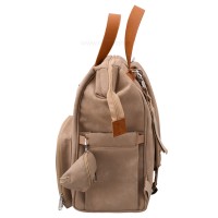 ساک لوازم کوله ای لاکچری کبریتی رنگ نسکافه ای Qz