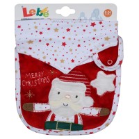 پیشبند دو تیکه طرح بابانوئل رنگ قرمز لبه Lebe