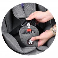 صندلي ماشين مدل متيار 25-0 کيلو رنگ کامل طوسي روشن AKO